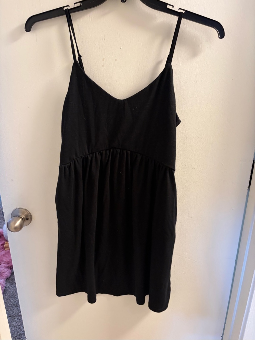 Old Navy Black Cami Mini Swing Dress with Pockets Size M